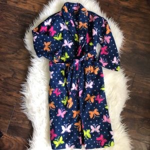 Girls’ Fleece Robe, Handmade, with Pockets